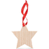 Tähti joulukoriste WOOSTAR, puu liikelahja logopainatuksella