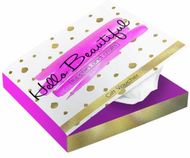 Book style tissue box, valkoinen liikelahja logopainatuksella