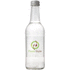 Glass bottle with 330 ml spring water, läpinäkyvä liikelahja logopainatuksella