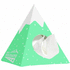 Pyramid tissue box, valkoinen liikelahja logopainatuksella