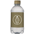 Spring water 330 ml with screw cap, kultainen, läpinäkyvä liikelahja logopainatuksella