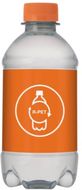 Spring water 330 ml with screw cap, oranssi, läpinäkyvä liikelahja logopainatuksella