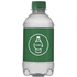 Vesipullo, läpinäkyvä, vihreä liikelahja logopainatuksella