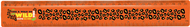 Viivoitin 30 cm T1 Oranssi liikelahja logopainatuksella