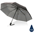 21" Impact AWARE RPET 190T Pongee kaksivärinen sateenvarjo, hopea liikelahja logopainatuksella