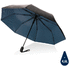 21" Impact AWARE RPET 190T Pongee kaksivärinen sateenvarjo, sininen liikelahja logopainatuksella