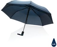 21" Impact AWARE RPET 190T auto-open sateenvarjo, tummansininen liikelahja logopainatuksella