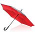 23" manuaalisesti käännettävä sateenvarjo, punainen liikelahja logopainatuksella