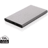 4000mAh virtapankki USB-C:llä RCS muovista/alumiinista, antrasiitti liikelahja logopainatuksella