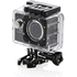 4K-toimintakamera, musta liikelahja logopainatuksella
