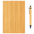 A5-bambumuistikirja- & kynäsetti, ruskea lisäkuva 4