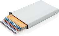 Alumiininen RFID-standardikorttitasku, hopea liikelahja logopainatuksella