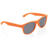 Aurinkolasit UV 400, musta, oranssi liikelahja logopainatuksella