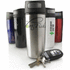 Auto-vuototiivis juomamuki avauspainikkeella, hopea, musta lisäkuva 4