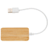 Bambuinen USB tyypin C hub, ruskea lisäkuva 1