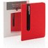 Basic kovakantinen PU A5 muistikirja osoitinkynällä, punainen lisäkuva 5