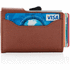 C-Secure RFID -korttikotelo & -lompakko, ruskea, hopea lisäkuva 4