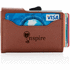 C-Secure RFID -korttikotelo & -lompakko, ruskea, hopea lisäkuva 8