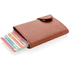 C-Secure RFID -korttikotelo & -lompakko, ruskea, hopea liikelahja logopainatuksella