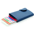C-Secure RFID -korttikotelo & -lompakko, sininen liikelahja logopainatuksella