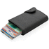C-Secure XL RFID -korttikotelo ja lompakko, musta liikelahja logopainatuksella