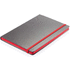 Deluxe kovakantinen A5 muistikirja värillisellä kyljellä, musta, punainen lisäkuva 1