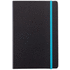 Deluxe kovakantinen A5 muistikirja värillisellä kyljellä, sininen, musta lisäkuva 5