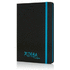 Deluxe kovakantinen A5 muistikirja värillisellä kyljellä, sininen, musta lisäkuva 6