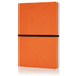 Deluxe pehmeäkantinen A5 muistikirja, oranssi liikelahja logopainatuksella