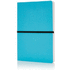 Deluxe pehmeäkantinen A5 muistikirja, sininen liikelahja logopainatuksella