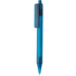 GRS RPET X8 läpikuultava kynä, sininen liikelahja logopainatuksella