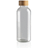 GRS RPET pullo bambukorkilla, läpinäkyvä lisäkuva 1