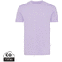 Iqoniq Bryce t-paita kierrätetystä puuvillasta, laventeli liikelahja logopainatuksella