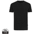 Iqoniq Bryce t-paita kierrätetystä puuvillasta, musta liikelahja logopainatuksella