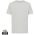 Iqoniq Kakadu T-paita kierrätyspuuvillasta, harmaa-kanerva liikelahja logopainatuksella