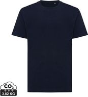 Iqoniq Kakadu T-paita kierrätyspuuvillasta, tummansininen liikelahja logopainatuksella