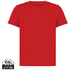 Iqoniq Koli lasten T-paita kierrätyspuuvillasta, punainen liikelahja logopainatuksella
