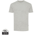 Iqoniq Manuel värjäämätön t-paita kierrätetystä puuvillasta, harmaa-kanerva liikelahja logopainatuksella
