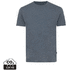 Iqoniq Manuel värjäämätön t-paita kierrätetystä puuvillasta, tummansininen liikelahja logopainatuksella