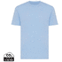 Iqoniq Sierra kevyt T-paita kierrätyspuuvillasta, sininen-taivas liikelahja logopainatuksella
