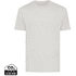 Iqoniq Sierra kevyt T-paita kierrätyspuuvillasta, vaaleanharmaa liikelahja logopainatuksella