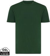 Iqoniq Sierra kevyt T-paita kierrätyspuuvillasta, metsä-vihreä liikelahja logopainatuksella