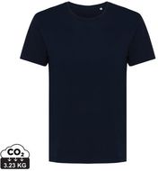 Iqoniq Yala naisten T-paita kierrätyspuuvillasta, tummansininen liikelahja logopainatuksella