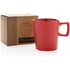 Keraaminen moderni kahvimuki, punainen lisäkuva 7
