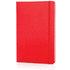 Klassinen kovakantinen muistikirja A5, punainen liikelahja logopainatuksella