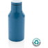 Kompakti pullo RCS ruostumattomasta teräksestä, sininen liikelahja logopainatuksella