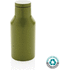Kompakti pullo RCS ruostumattomasta teräksestä, vihreä liikelahja logopainatuksella