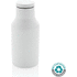 Kompakti pullo RCS ruostumattomasta teräksestä, valkoinen liikelahja logopainatuksella