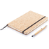 Korkkikantinen A5-muistikirja bambukynällä, ruskea lisäkuva 1