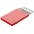 Kortinpidike RFID anti-skimming suojalla, punainen lisäkuva 1